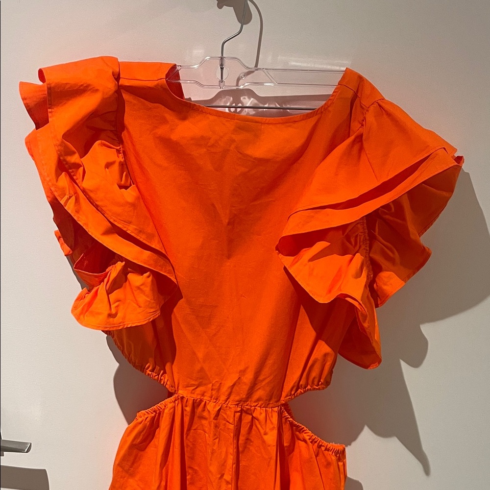 a new day Bright Orange side cut out Dress - Picture 7 of 7